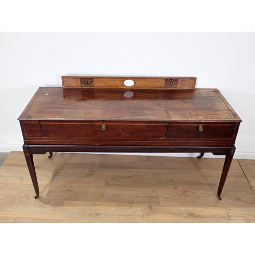 36 - A 19th Century mahogany  Sideboard converted from a Square Piano A/F 2ft 8