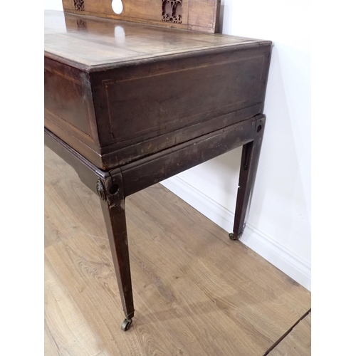 36 - A 19th Century mahogany  Sideboard converted from a Square Piano A/F 2ft 8