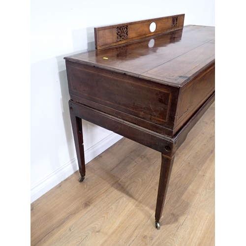 36 - A 19th Century mahogany  Sideboard converted from a Square Piano A/F 2ft 8