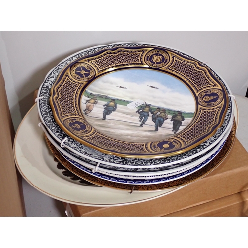 361 - Various R.A.F. and Canadian Mounted Police Commemorative Plates, other Collector's Plates, three Cow... 