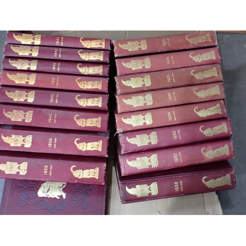 40 - A Box of Leather bound Antiquarian Books including 