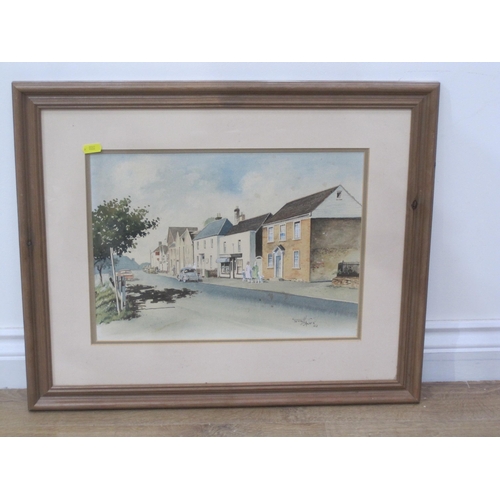 425 - N. HANSFORD. The Hospital and Longfleet Church from Poole Park, signed, oil on board, 24 x 28in; a w... 