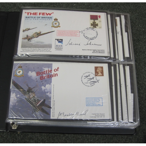 432 - Two Albums of GB Aviation Covers with interest in Battle of Britain; El Alamein; Skies to Dieppe; Co... 