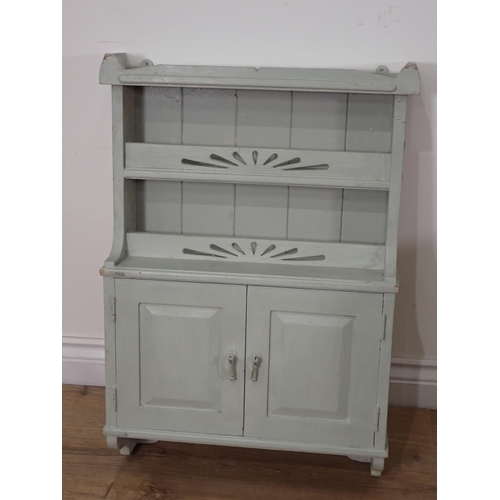 48 - A painted pine Wall Cupboard 2ft 3