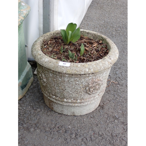 531 - A concrete Planter 1ft 4in D