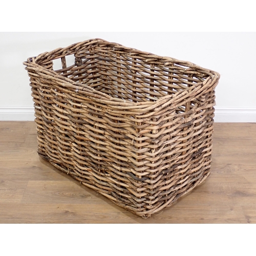 56 - A wicker Log Basket 2ft 10in x 2ft H