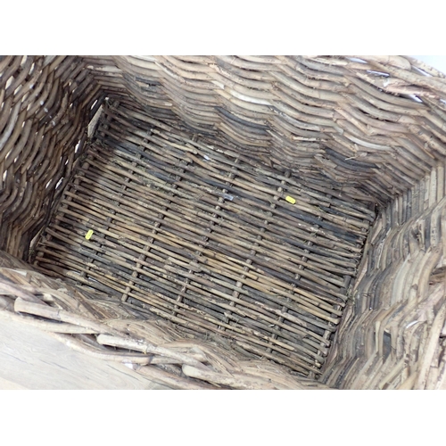 56 - A wicker Log Basket 2ft 10in x 2ft H