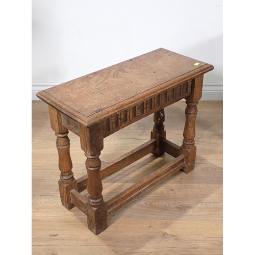 57 - A 19th Century mahogany Pot Cupboard, a bar-back Kitchen Chair, two other Chairs, a Joint Stool and ... 