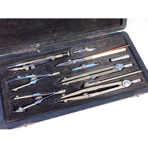 90 - A Harling of London cased Architect's Drawing Set, a Rotring Drawing Set, a Lee Guiness Drawing Set ... 