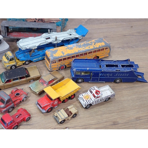 94 - A boxed Cowan de Groot Ltd battery operated Tipping Truck, battery operated Tractor, play worn dieca... 