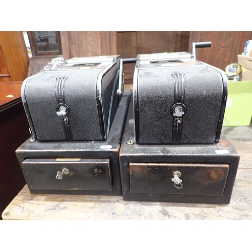 489 - Two vintage Cash Registers