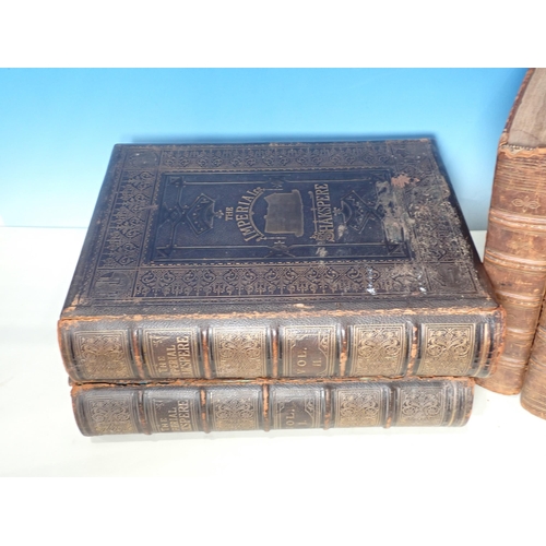 127 - Brown's Bible in two volumes and The Imperial Shakespeare in two volumes