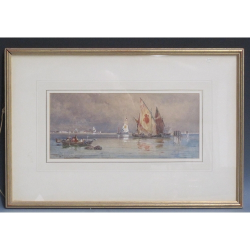 302 - THOMAS BUSH HARDY RBA (1842-1897), Venetian Lagoon, signed 'T.B. Hardy', (lower left), watercolour h... 