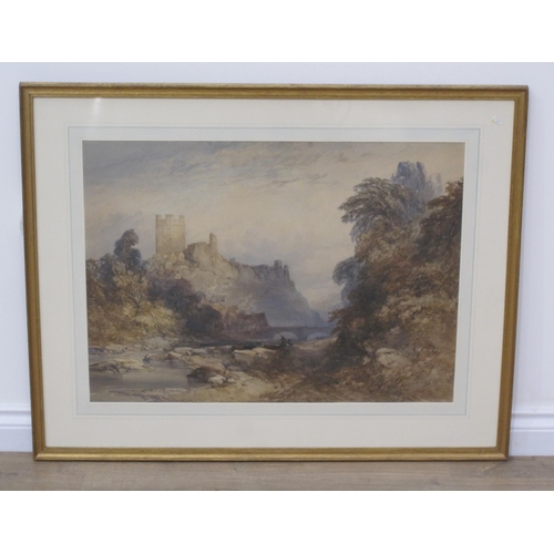 308 - WILLIAM CALLOW RWS (1812-1908) Richmond Castle, watercolour, 21 1/2 x 30in, said to date from 1847. ... 