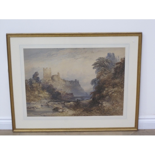 308 - WILLIAM CALLOW RWS (1812-1908) Richmond Castle, watercolour, 21 1/2 x 30in, said to date from 1847. ... 