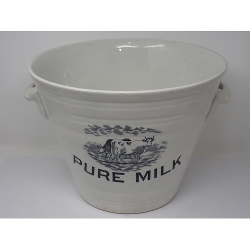 352 - A large two handled ceramic Dairy Bowl by 