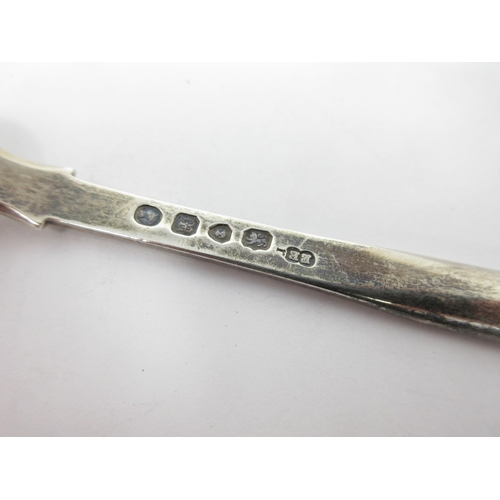 39 - A Victorian silver Marrow Scoop, engraved initials, London 1847, maker: Edward Edwards