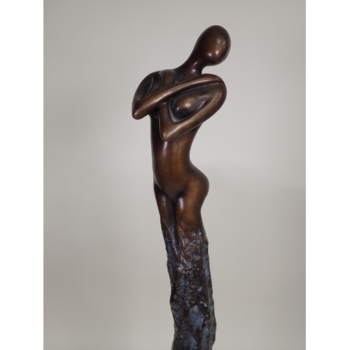 462 - JENNINE PARKER, a Limited Edition bronze Sculpture, 'Empathy', female nude, monogrammed and numbered... 