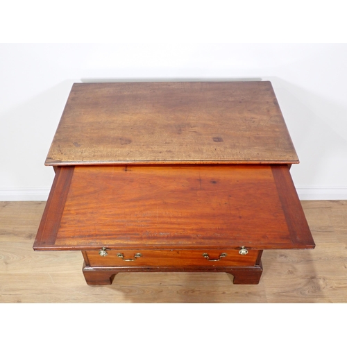 551 - A George III mahogany Batchelor's Chest with moulded top above brushing slide and four graduated dra... 