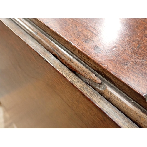 602 - An 18th Century mahogany dropleaf Dining Table mounted upon turned tapering supports and pad feet be... 