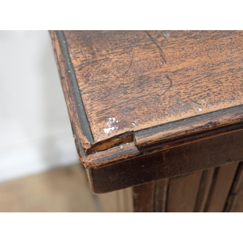 653 - An early 19th Century mahogany bowfront Sideboard fitted pair of drawers flanked by deep drawer and ... 