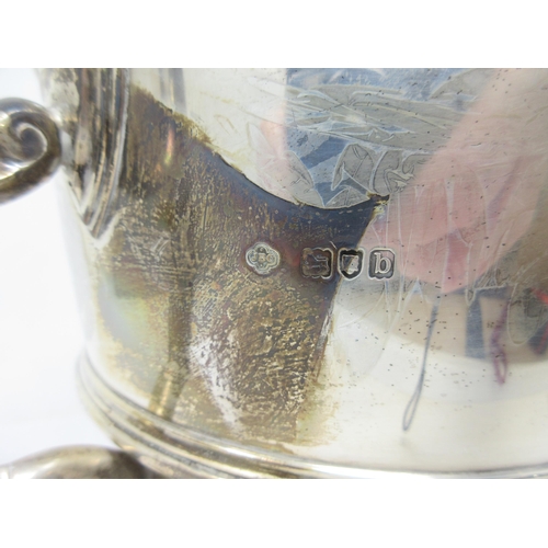 87 - A Victorian silver large two-handled Trophy with Bar Point to Point Races presentation inscription, ... 