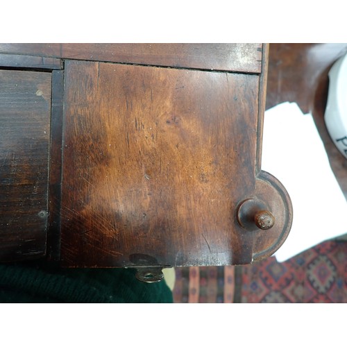 700 - A set of unusual 19th Century mahogany & satinwood Wall Shelves with turned supports to the four she... 