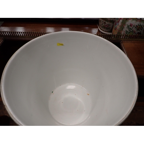 351 - A large two handled ceramic Dairy Bowl by 