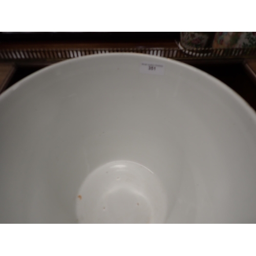 351 - A large two handled ceramic Dairy Bowl by 