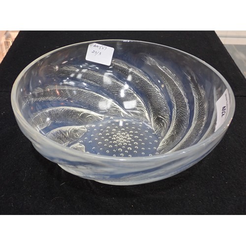 402 - An R. Lalique opalescent glass Bowl, 