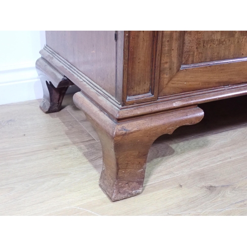 20 - A Regency mahogany glazed Bookcase with rosewood crossbanding, the upper section with gothic tracery... 