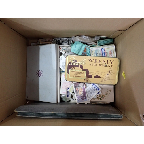 269 - A box of Maps and Cigarette Cards