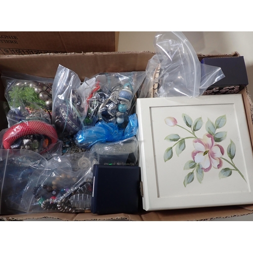 226 - Two large boxes of Costume Jewellery