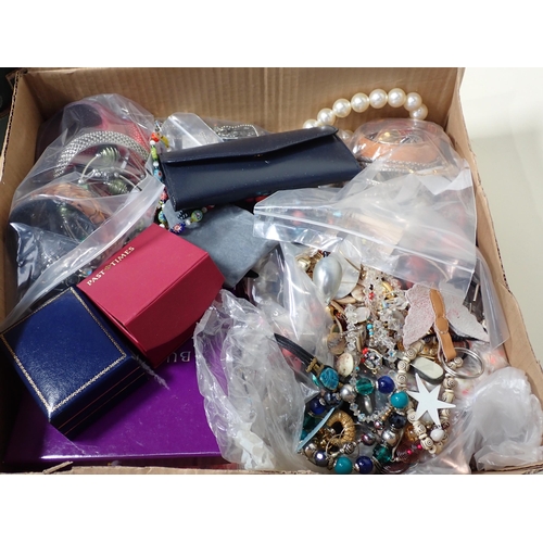 227 - Two boxes of Costume Jewellery