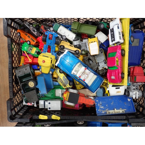 279 - Three boxes of playworn diecast Vehicles