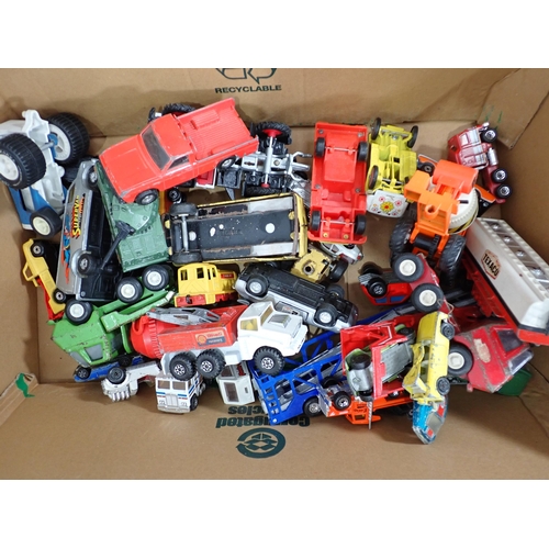 279 - Three boxes of playworn diecast Vehicles