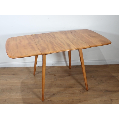 287 - An Ercol elm drop leaf Dining Table 4ft W x 2ft 4in H