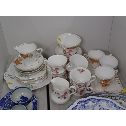 473 - A Royal Osborne part Tea Set, Bell China Teaware, Meat Plates, Bowls etc