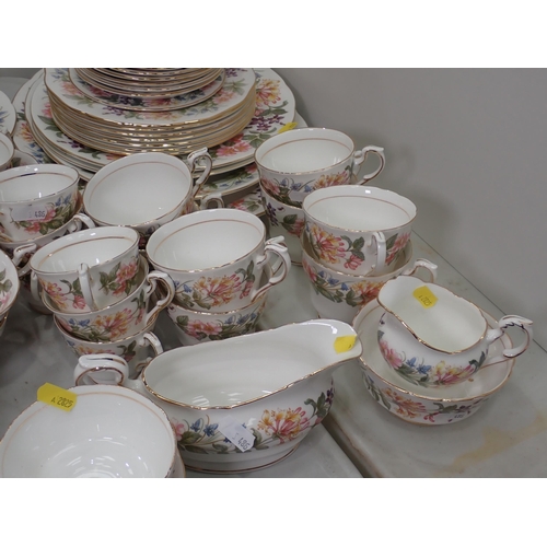 486 - A Paragon China part Tea and Breakfast Service, a Queen Anne part Tea Set, plated 'Kings Pattern' Cu... 