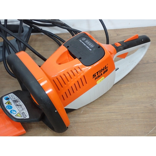 5 - An Oregon electric Hedge Cutter, a Stihl HSA 86 battery powdered Hedge Trimmer (passed PAT), and a p... 