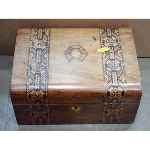 500 - An inlaid Box, plated ware, a Commemorative Beaker etc