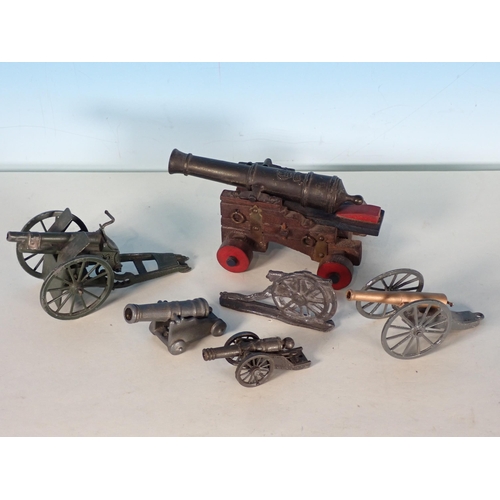 538 - A small collection of various models of Cannons