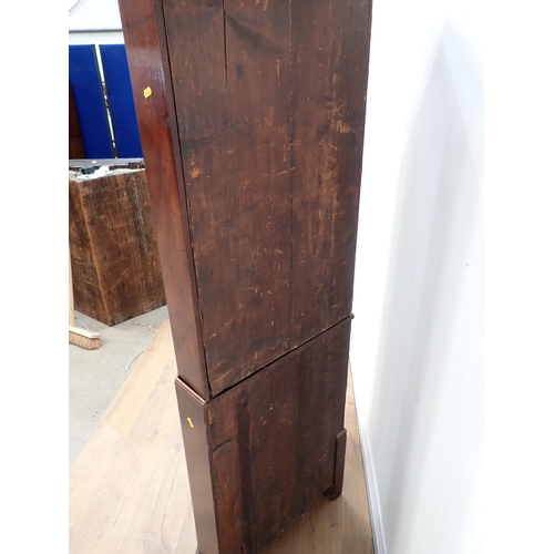 539 - A 19th Century mahogany astragal glazed standing Corner Cabinet fitted panel door to base 5ft 8in H ... 