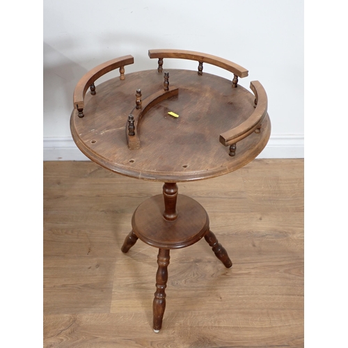 561 - A Victorian mahogany Centre Table, an Occasional Table A/F and two Bedroom Chairs