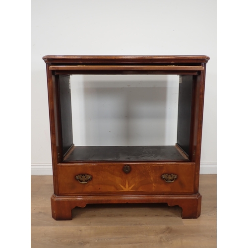 660 - A Harrods reproduction mahogany veneered TV Cabinet