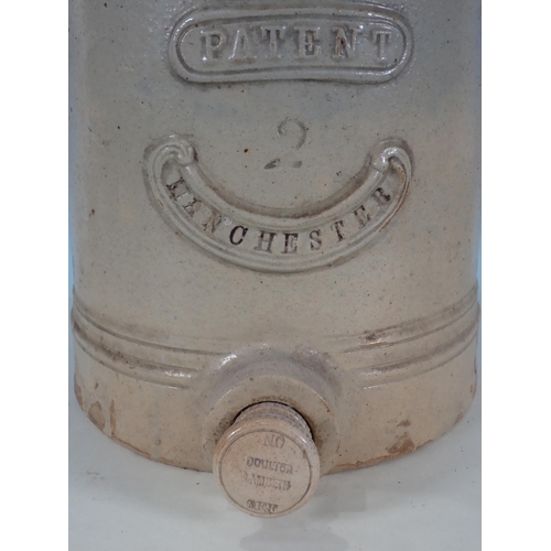 72 - A Doulton Lambeth stoneware Water Filter for Slack & Brownlow 1ft 9in H