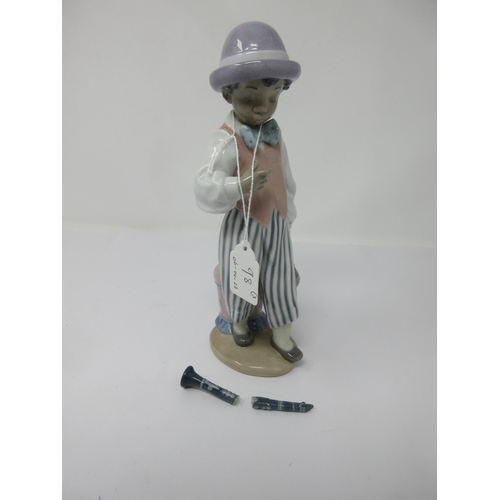 98 - Three Lladro Jazz Musicians, 9-10in, one A/F