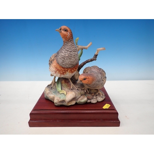 490 - Coalport Game Birds: Figure of The Partridge, No 153 of 750, 7 1/2in H, A/F