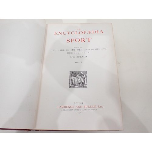 1034 - The Encyclopedia of Sport, edit by Earl of Suffolk and Berkshire, Hedley Peek and F.G. Aflalo, pub. ... 