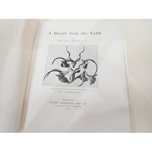 1050 - MILLAIS John Guille, A Breath from the Veldt, illus. Sir J.E. Millais, pub. London 1895, binding loo... 